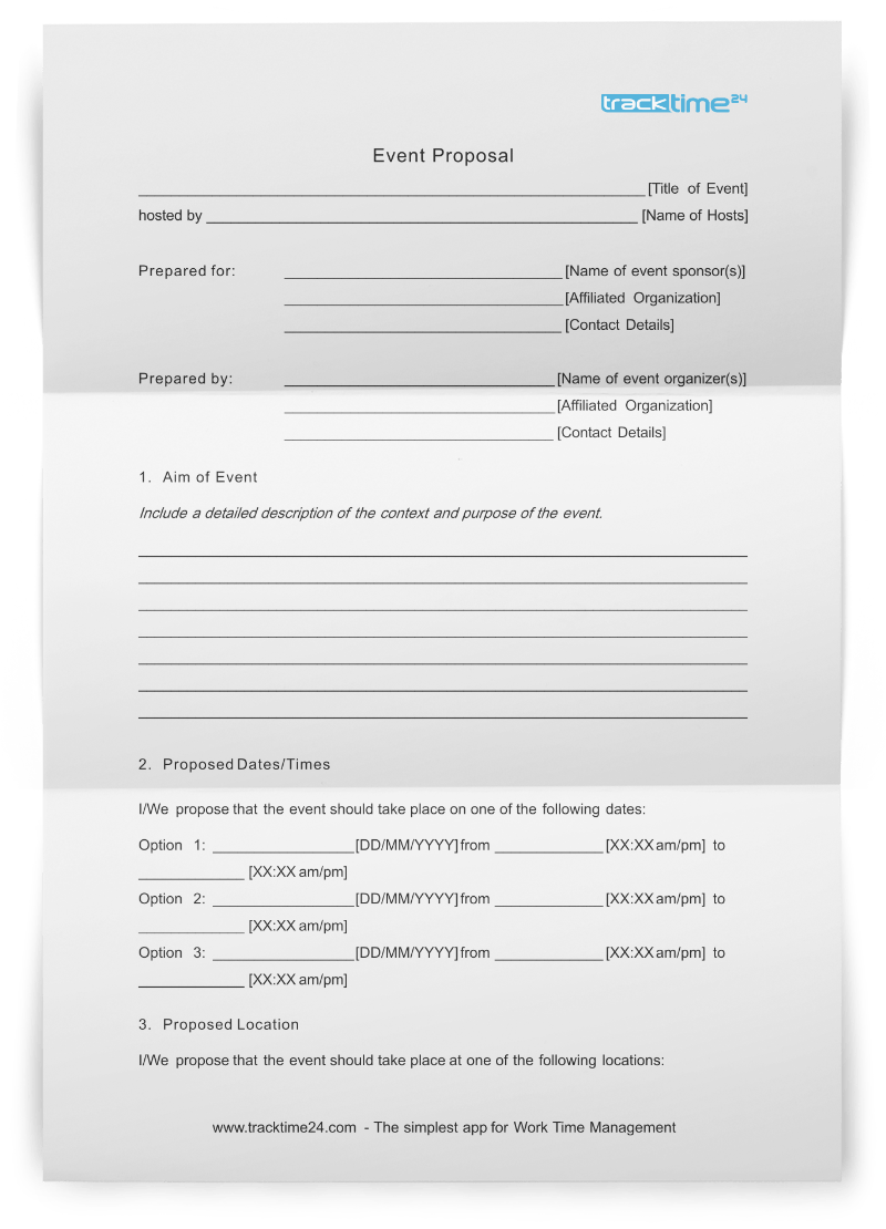 Ensure Events Are Awesome With This Sample Event Proposal Template Within Fundraiser Proposal Template