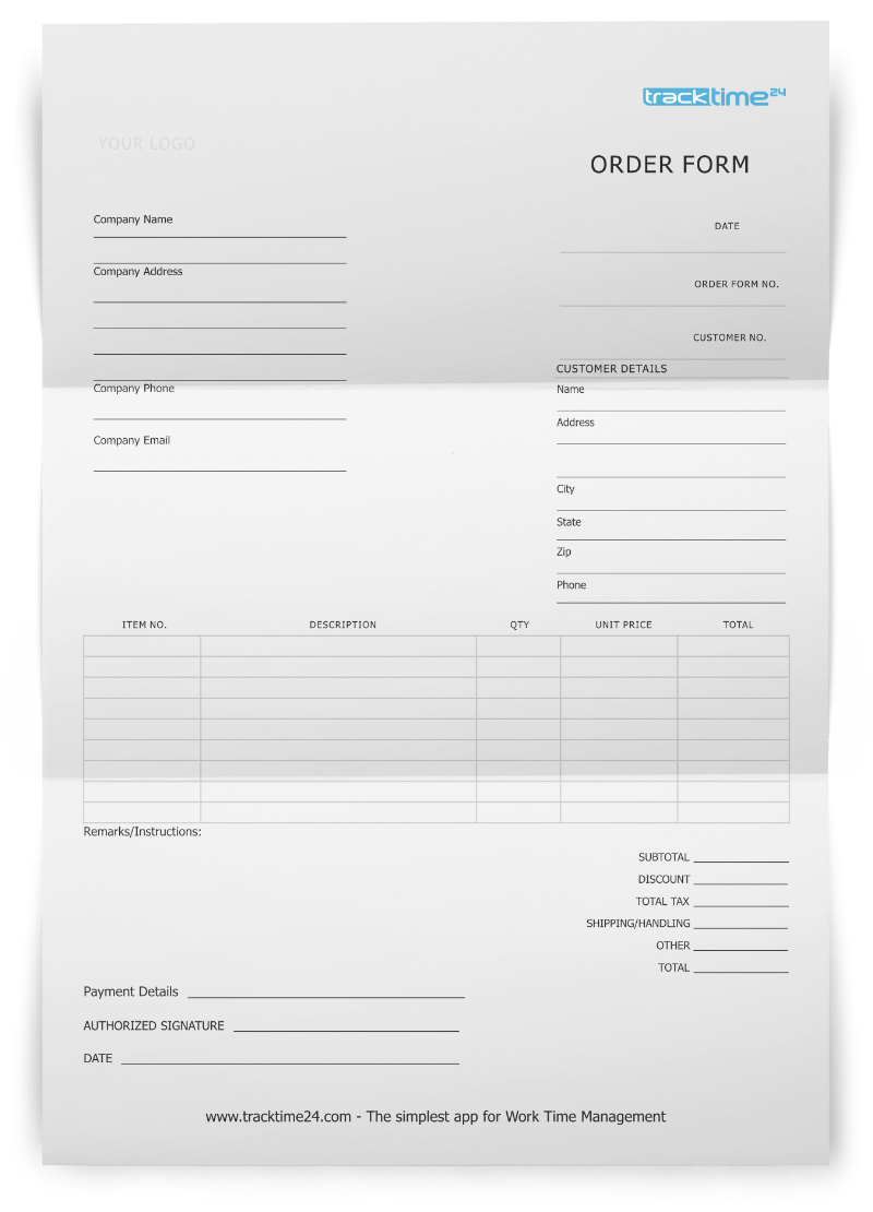 Open Up Your Order Book with This Order Form Template TrackTime24